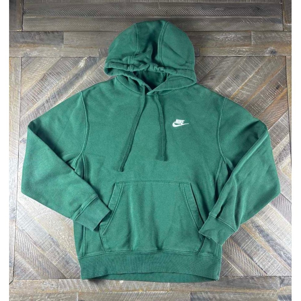 Nike Sportswear Club Fleece Hoodie Forest Green Mens Small BV2654-341